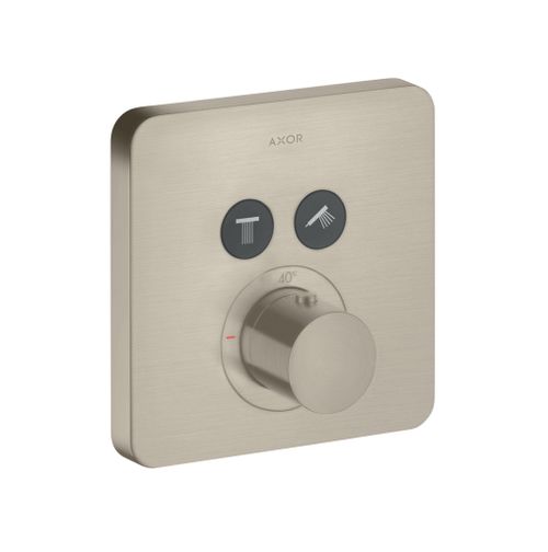 AXOR-HG-AXOR-ShowerSolutions-Thermostat-Unterputz-softsquare-fuer-2-Verbraucher-Brushed-Nickel-36707820 gallery number 1